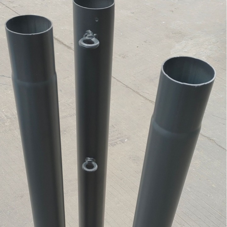 Ale Terrace sunshade sail pole courtyard lamp Split lamp pole 3-meter hook space-saving villa pole split pole Specification drawing