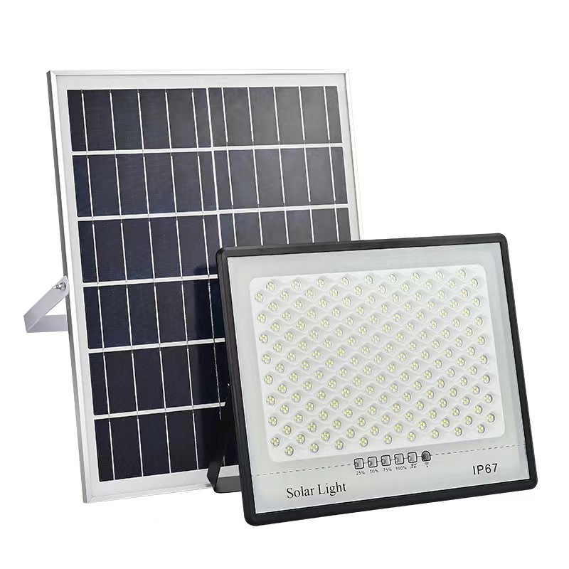 Solar outdoor floodlights, waterproof street lamps, garden lamps, household ultra-bright new rural indoor and outdoor LED automatic lights Item Picture