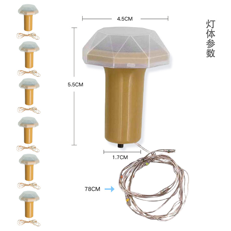 Cross-border outdoor European and American festival battery-powered seven-color color-changing personalized New Year decorative landscape solar wine bottle lamp Item Picture