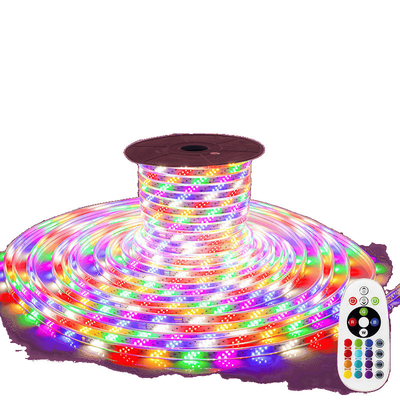String lights, led light strips, outdoor running horse light strips, living room colorful color-changing light strips, wire light strips, colored lights, 220v Application Scenario