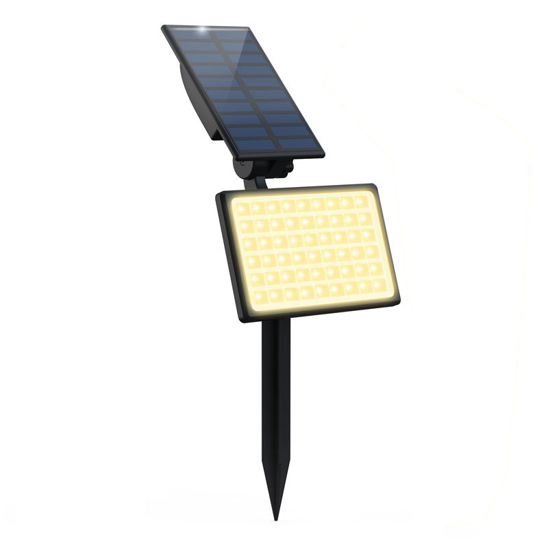 Solar outdoor garden light, waterproof 54LED floodlight, garden lawn light, wall-mounted high-brightness plug-in light Item Picture