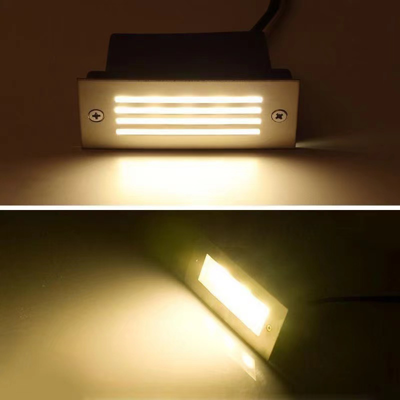 Led wall corner lights, embedded corridor passageway floor corner lights, outdoor waterproof step lights, hotel and villa side wall lights Specification drawing