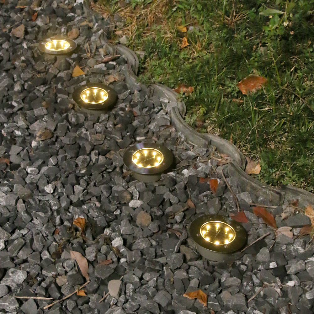 Outdoor solar courtyard garden villa decorative floor lights, household waterproof buried floor lights, ground plug lights, led lawn lights Specification drawing