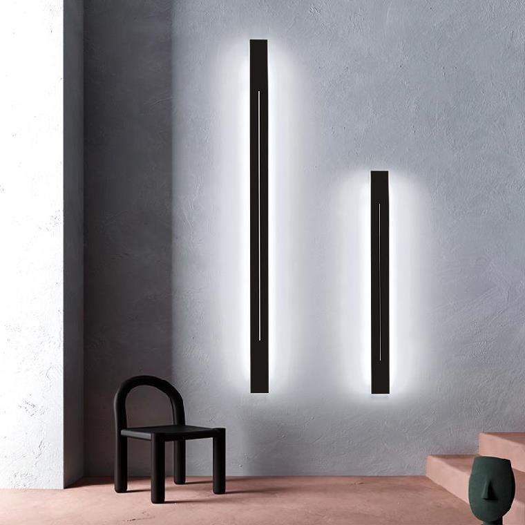 Minimalist indoor wall lamps, indoor long strip lamps, villa fence and gate wall lamps, courtyard column and exterior wall washing lamps Application Scenario