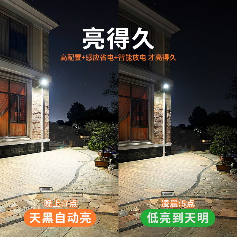 Yinglang Solar lamp Manufacturer's user's outdoor courtyard is illuminated with waterproof walls for the installation of new rural lighting project street lamps Specification drawing