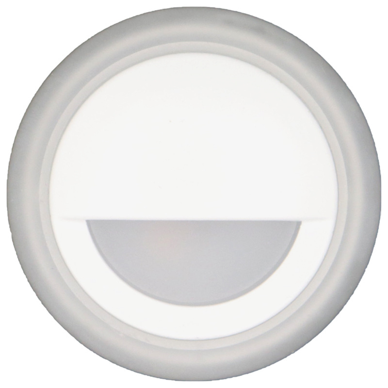 Smiling face floor lamp, living room, bedroom, staircase, corridor ambient light, circular corner skirting, built-in LED night light Item Picture
