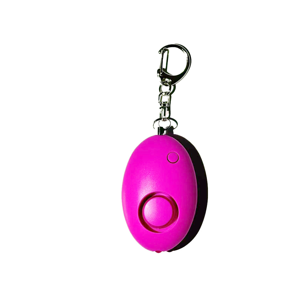 Oval-shaped personal alarm, super-large decibel anti-wolf device, portable distress call device, LED light self-defense alarm Item Picture