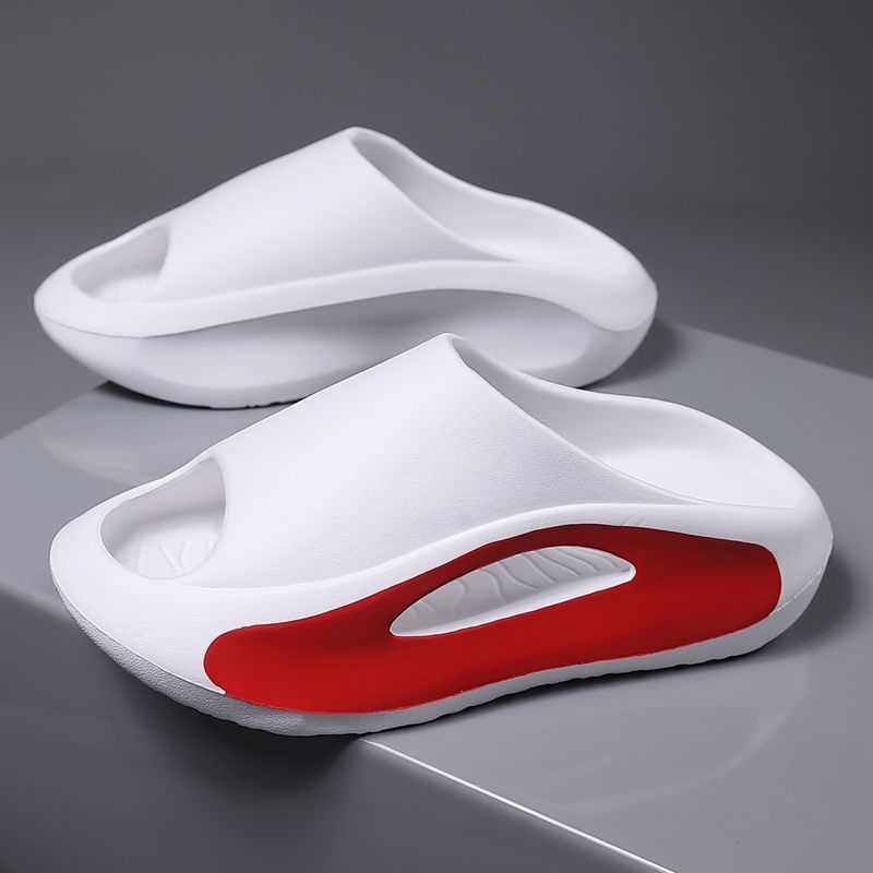 Men's summer outdoor wear is fashionable and versatile. Anti-slip thick-soled outdoor casual one-shoulder flip-flops Specification drawing
