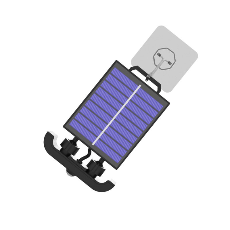 Solar-powered suspended human body sensor light, night corridor cabinet, bedroom integrated charging LED balcony night light Item Picture