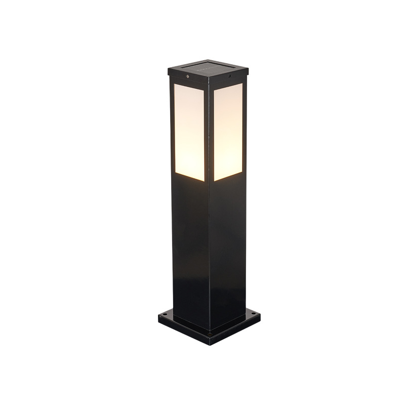 Square solar lawn light, outdoor park, courtyard garden, community, villa, simple and modern lawn light manufacturer Item Picture