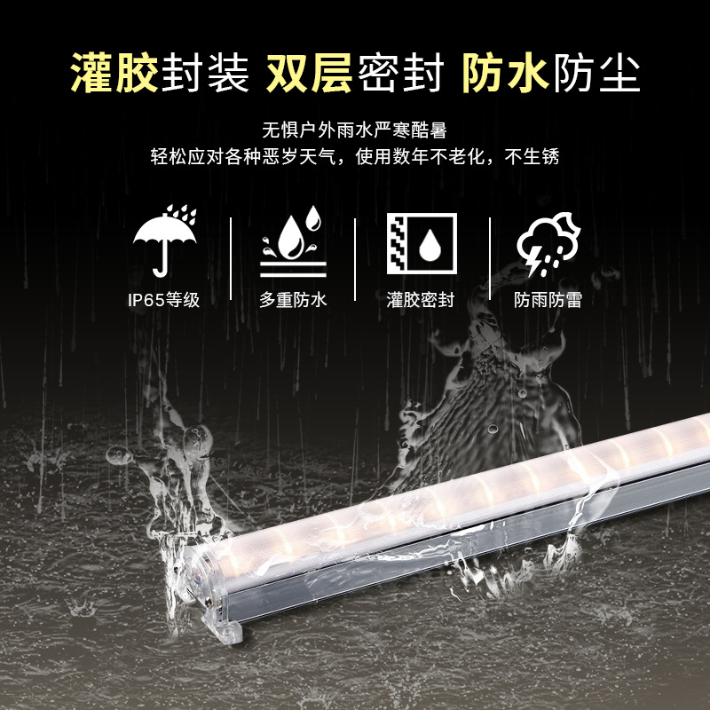 24V outdoor waterproof building lighting, wall-washing project lights, sign outline lights, running lights, full-color LED strip lights details Picture