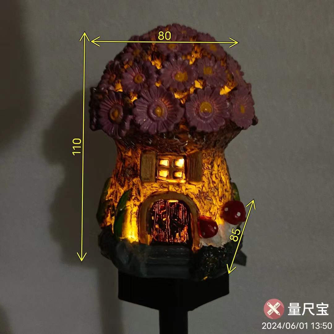 The manufacturer supplies solar resin lamps, cartoon house lamps, landscape lamps, garden lamps and lawn lamps Application Scenario