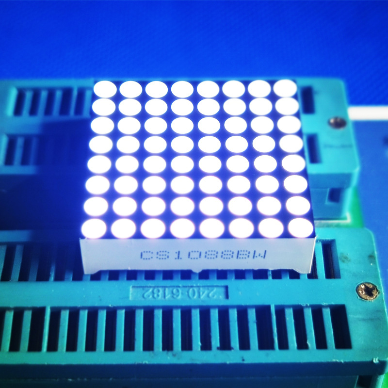 Dot matrix digital tube led1088BS common anode red 8*8 high-brightness F3.0mm light-emitting display tube red 32x32 Specification drawing