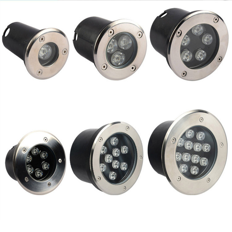 LED square ground lights, RGB lawn spotlights, landscape remote control seven-color ground lights, 3W, 6W, 9W, 12W, 15W ground spotlights Application Scenario