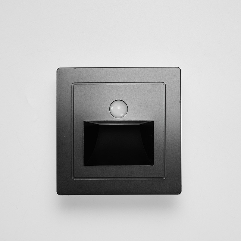 86-type embedded floor light, human body sensor LED, home staircase corridor night light, step and tread sensor light Application Scenario