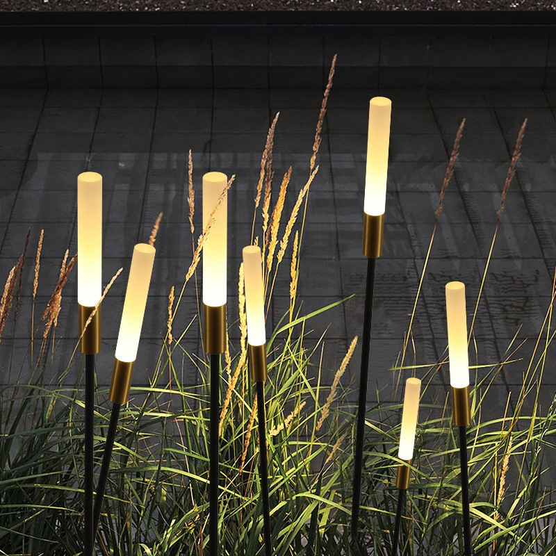 LED outdoor reed lamps, acrylic frosted rods, bubble rods, ground lawn lamps, grass decoration ground candle lamps full figure