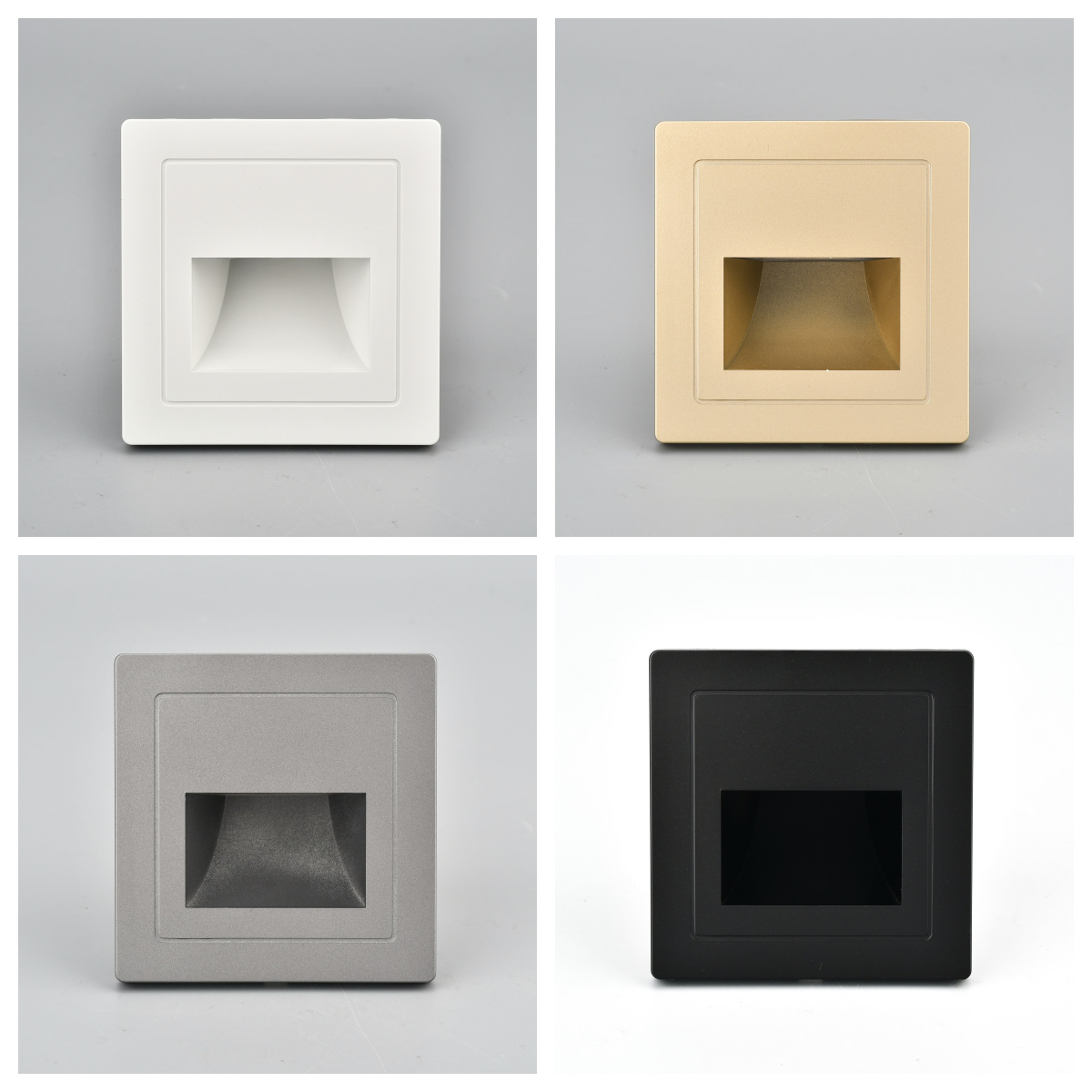 Embedded 86 floor light, staircase sensor light, wall base light, step light, embedded corridor staircase step light full figure