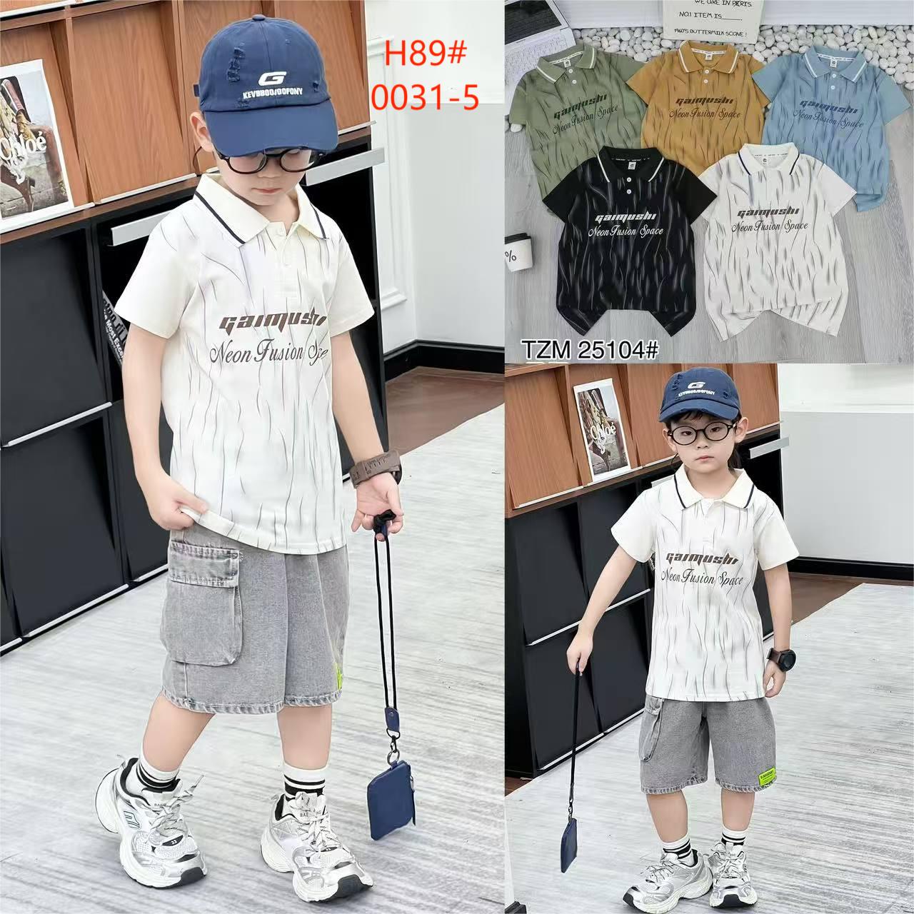 童T恤男童短袖韩版中国元素儿童龙图案衣服女童休闲童装男童单件21