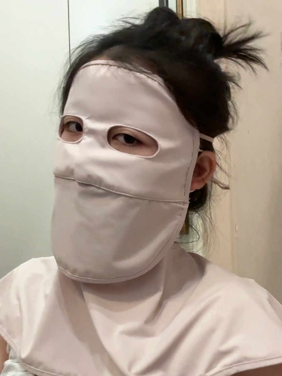 Women's protective face mask for drinking water, UV protection and sun protection, universal multi-functional protective equipment for adults Specification image