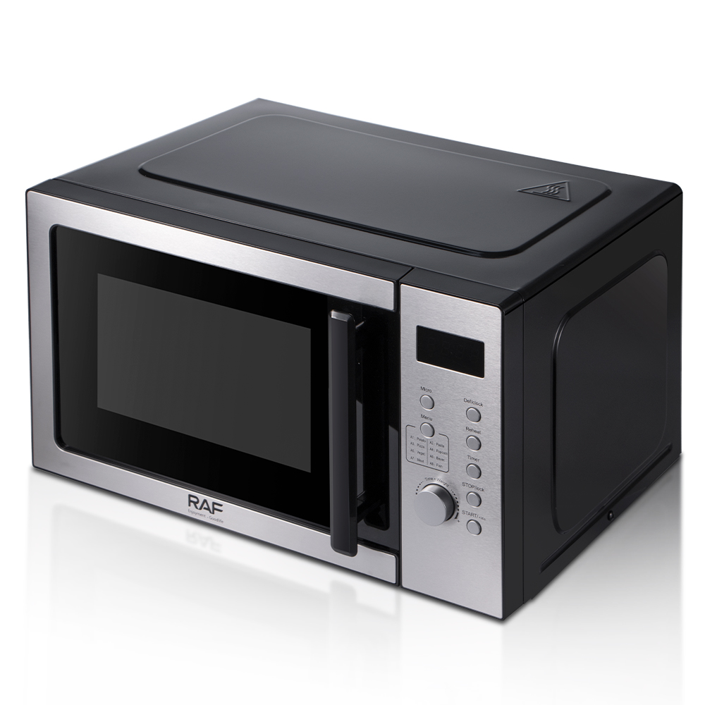 RAF European standard cross-border microwave oven, household quick light wave turntable microwave oven, 25L visible heating microwave oven details Picture
