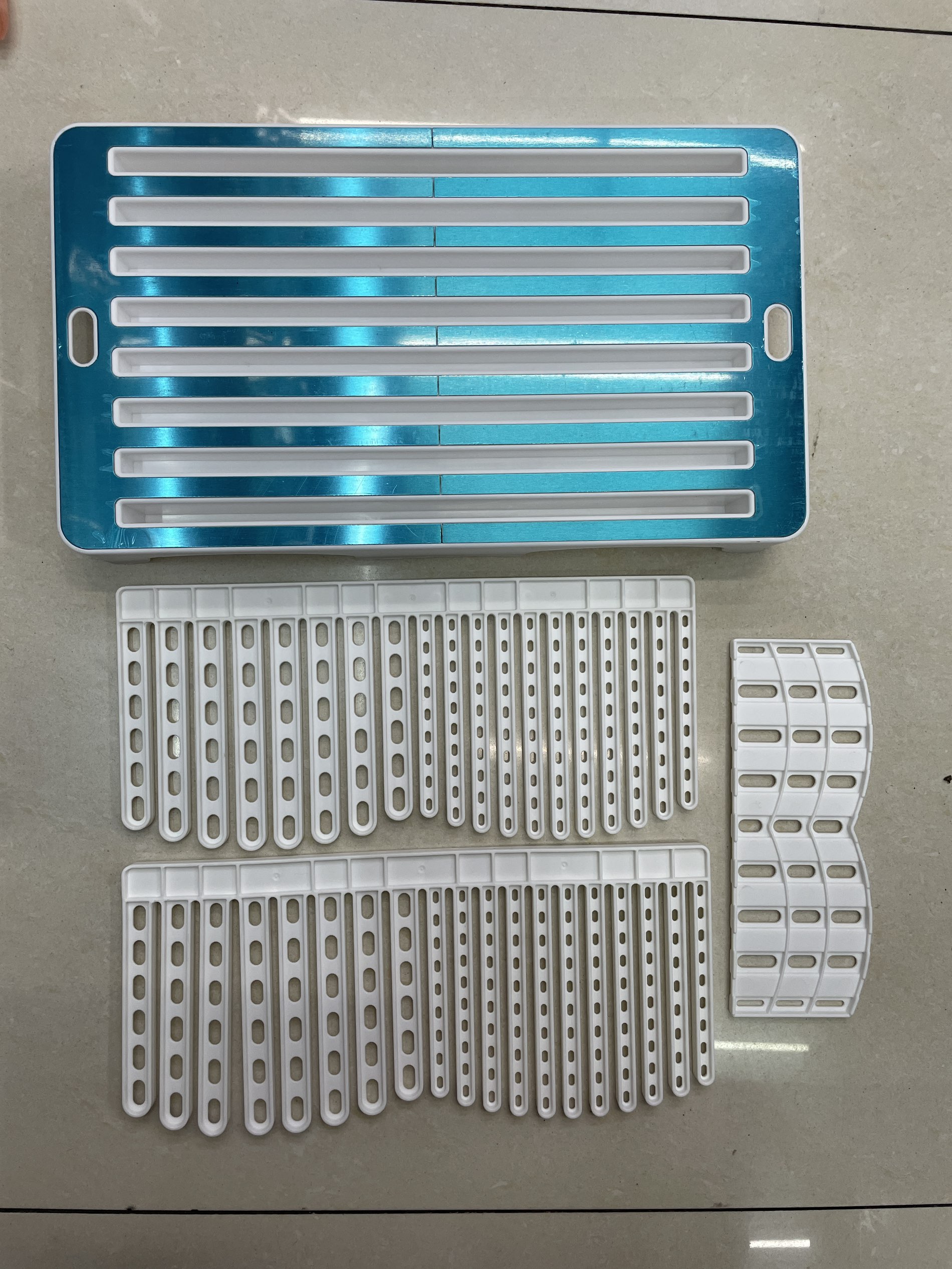 不锈钢面包切片器，面包切，可调节面包切片器（521-869）白底实物图
