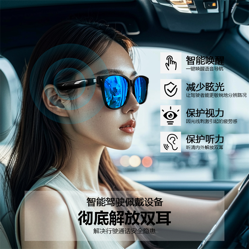 Gafas inteligentes de grabación ai gafas bluetooth para escuchar canciones gafas de traducción cambio de color cambio de luz Specification image