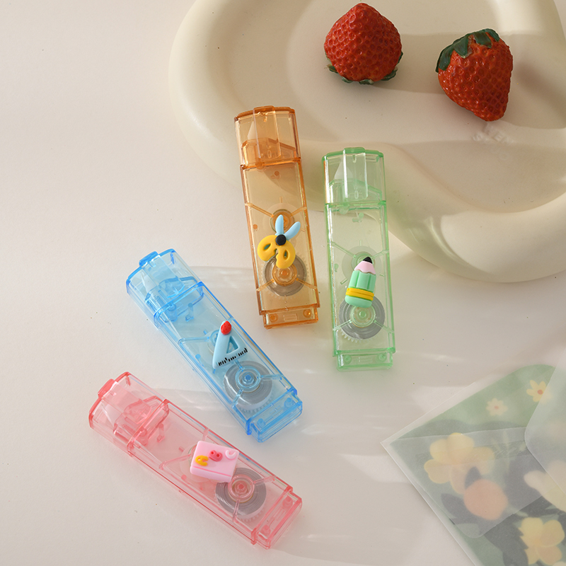 YB-8102  高品质笔夹修正带足米 超薄膜PET透明膜好用不断带 学生专用 工厂直销详情6