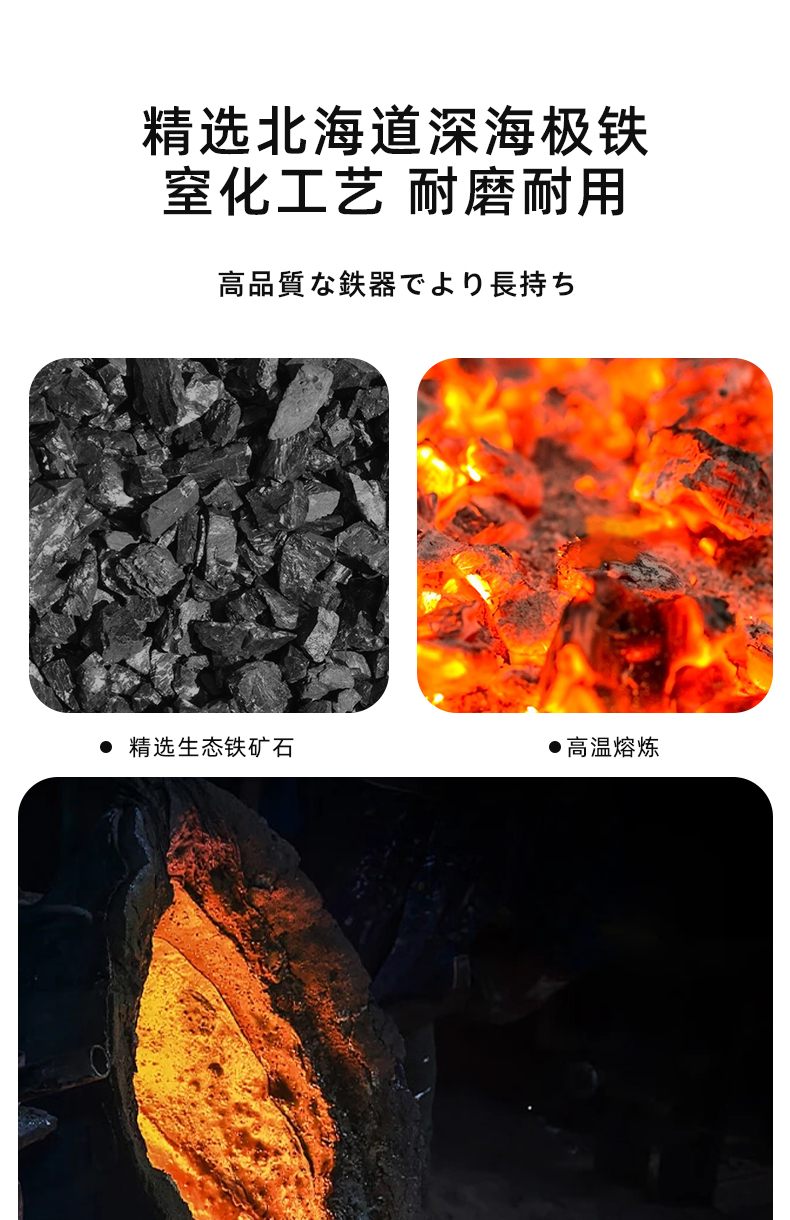 Karari 32cm traditional water-drop pattern wok without coating is not easy to stick to the pan and is suitable for induction cookers pic 6