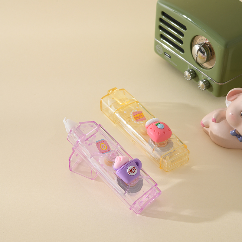 YB-8101 high-quality pen clip correction tape, full meter ultra-thin film PET transparent film, easy to use, continuous student special, factory direct sales Specification drawing
