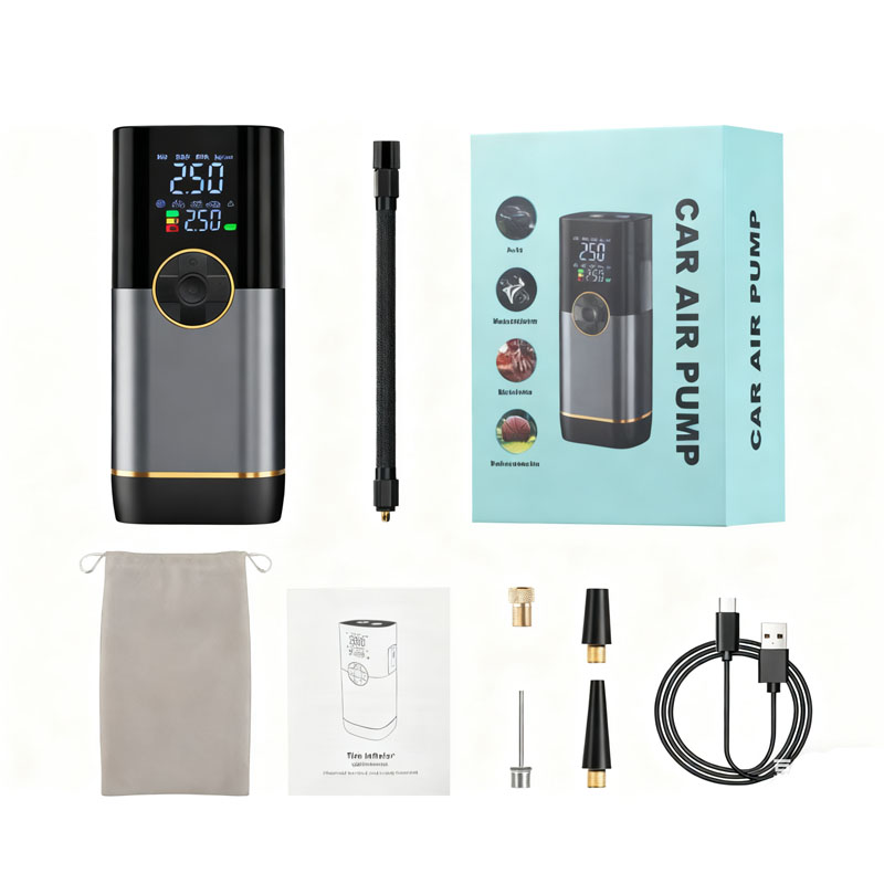 Jump-start 2-in-1 multi-functional air pump, LED lighting tire air pump, intelligent digital display vehicle-mounted air pump Application Scenario
