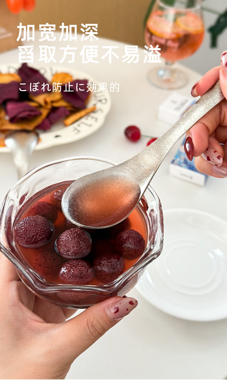 日本卡拉里纯钛勺子便携礼盒装轻巧抑菌勺高档轻奢冰花伯爵勺详情11