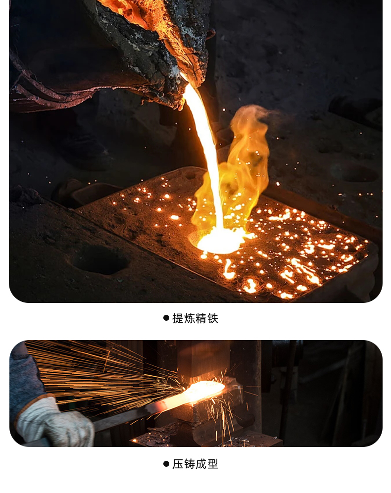 Karari 32cm traditional water-drop pattern wok without coating is not easy to stick to the pan and is suitable for induction cookers pic 7