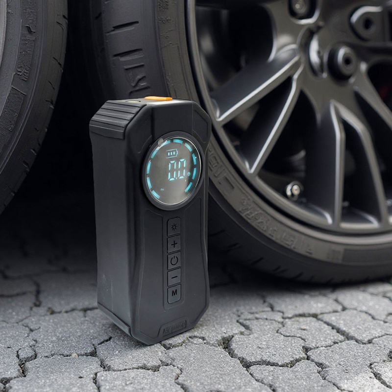 3669 Air pump + Power Supply, car electric air pump, air pump cylinder, car emergency start power supply, 12V wireless mobile phone power bank, Inflation, jump-start and rescue all-in-one machine