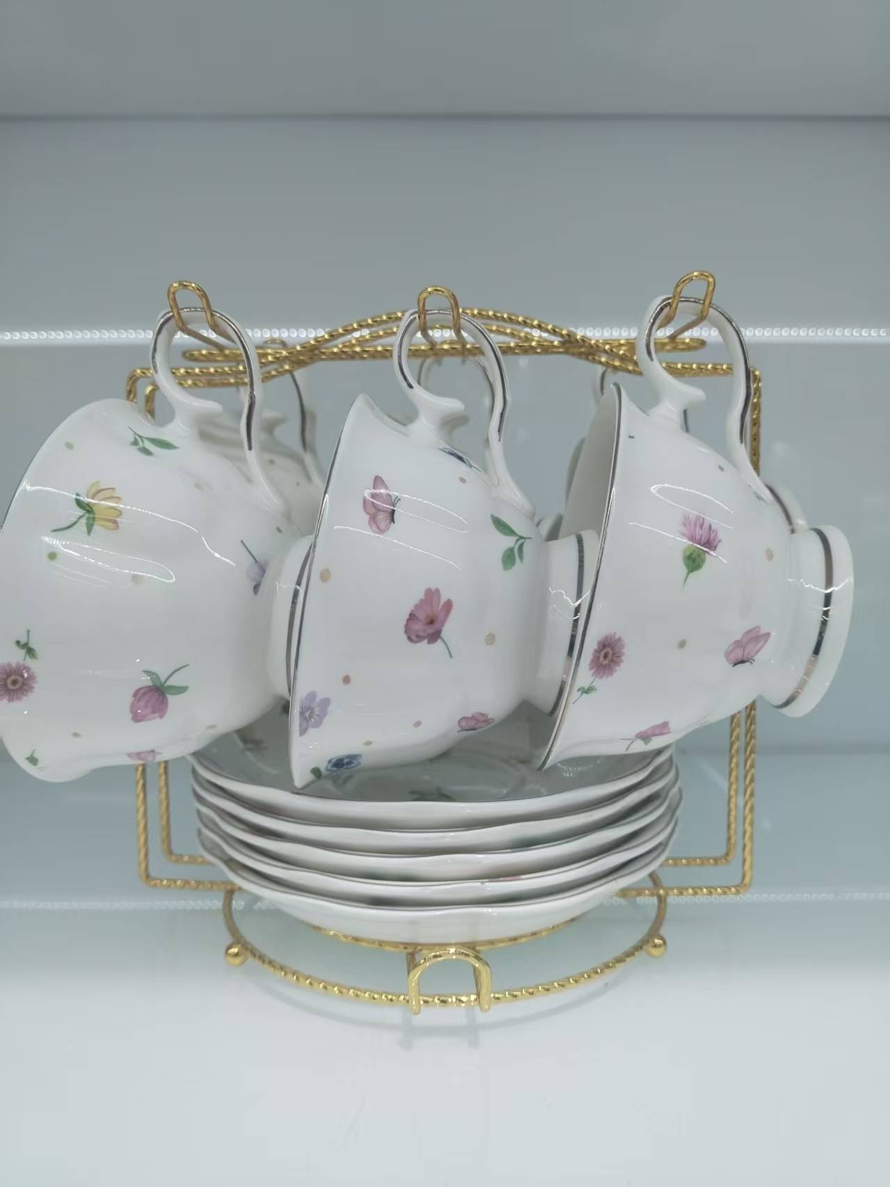 咖啡杯碟咖啡具陶瓷咖啡杯日用百货餐具套装碗碟盘组合瓷器厨房用品家用餐具咖啡杯碟礼品咖啡杯牛奶杯花茶杯