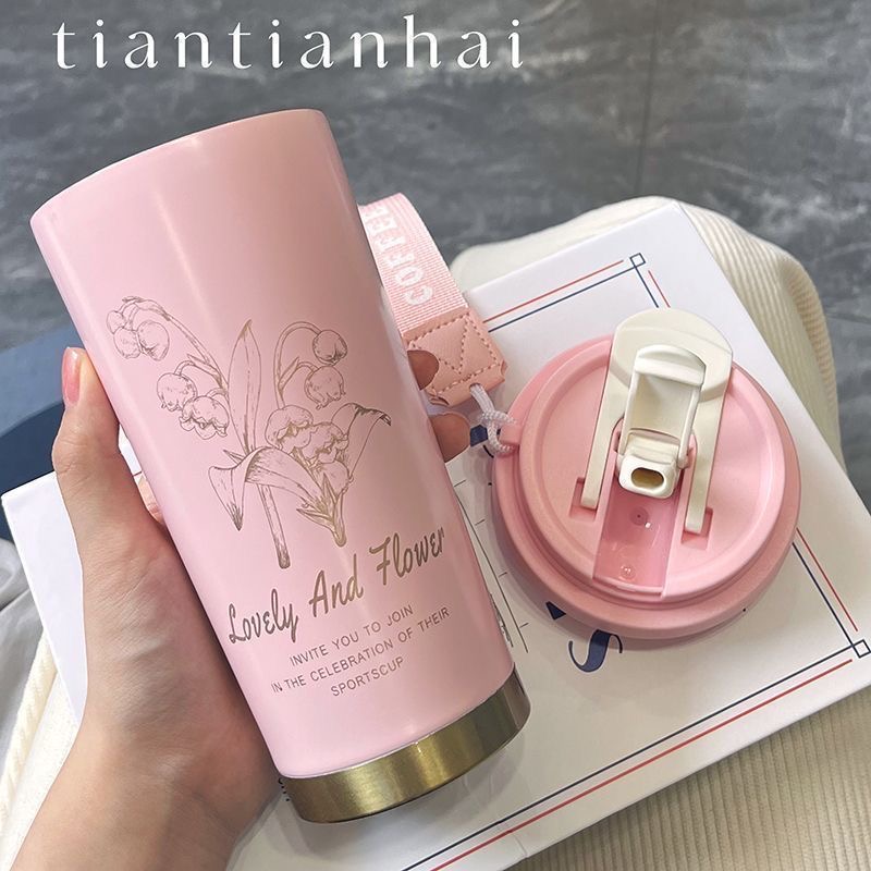 Customized daily necessities insulated cups and water cups, titanium vacuum cups, portable insulated water bottles, student and business insulated cups and water cups for men and women
