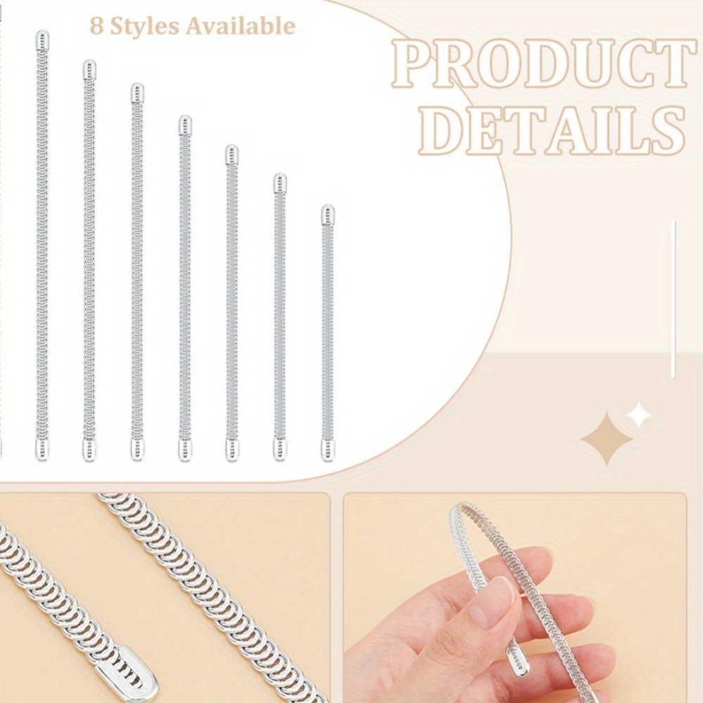 碳螺旋束腰骨条 - 8种可调节螺旋设计款式，适用于鞋靴及束腰造型 - 耐用手工白底实物图