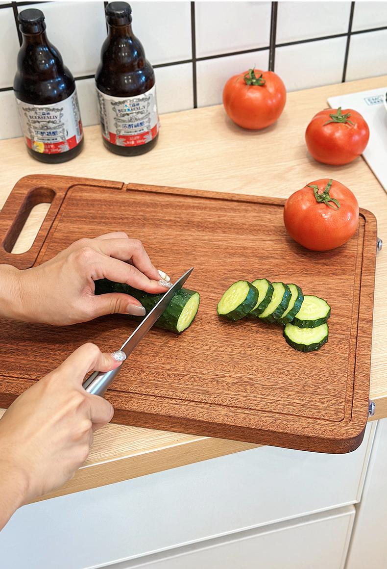 卡拉里乌檀木菜板家用切菜板抗菌防霉砧板加厚实木案板厨房专用详情10