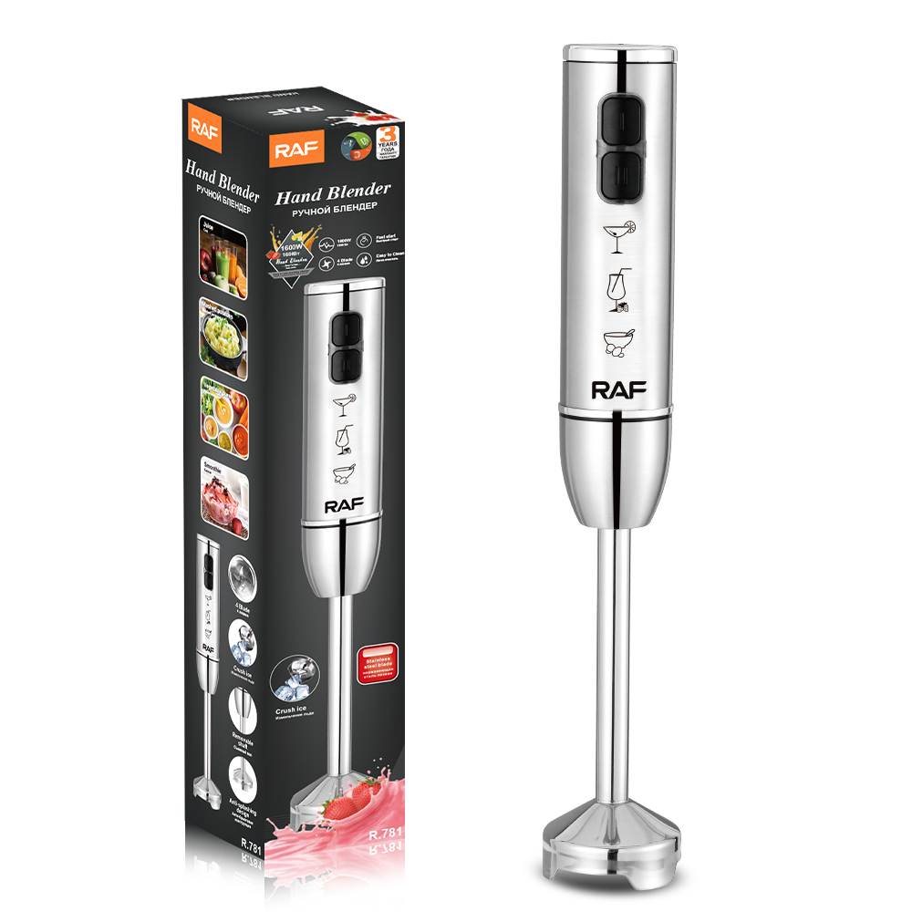 RAF European Standard cross-border new four-blade handheld stick blender, multi-functional home food cooking, supplementary food baking Specification drawing
