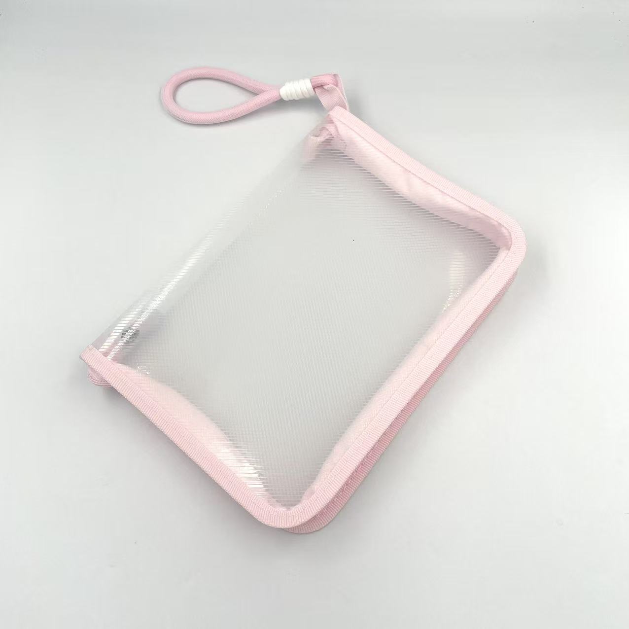 A5 File bag Large opening handbag Subject classification mesh zipper storage bag details Picture