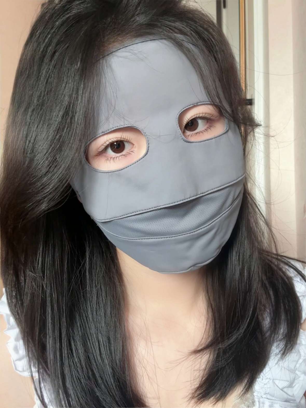 New eye-catching and fashionable sun protection face mask for women against ultraviolet rays Application Scenario