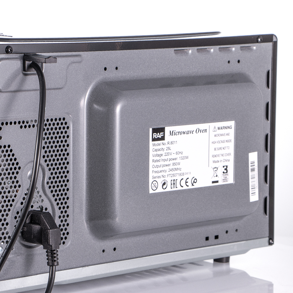 RAF欧规跨境微波炉家用加热微波炉办公室快捷光波转盘微波炉25L详情12