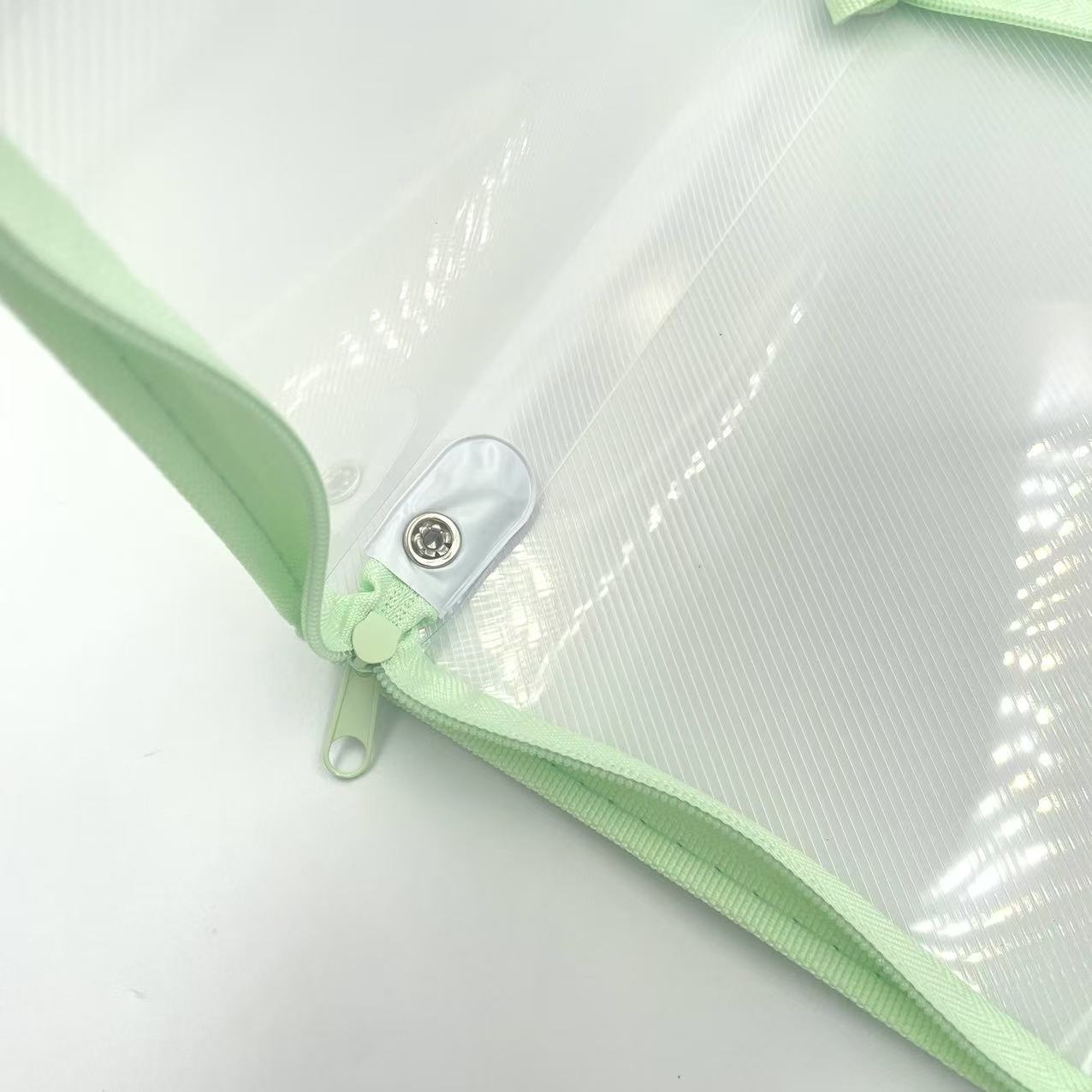A5 File bag Large opening handbag Subject classification mesh zipper storage bag pic 2