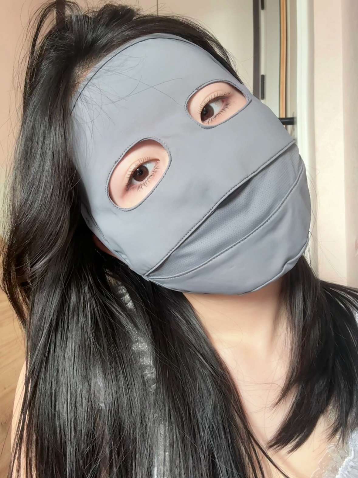 New eye-catching and fashionable sun protection face mask for women against ultraviolet rays Item Picture