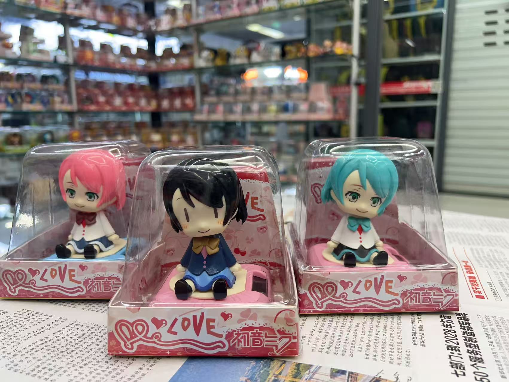 初音未来手办猫耳短袖睡衣坐姿二次元动漫车载模型摆件送男友礼物详情4