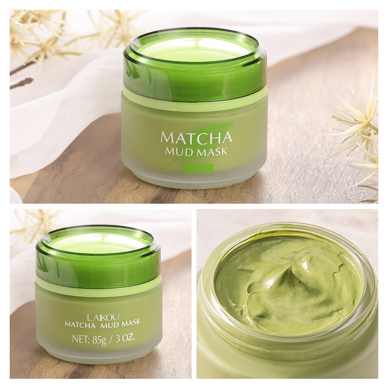 Laikou Longjing matcha Mask Mud Mask MATcha Refreshing facemask English Manufacturer Export Mask details Picture