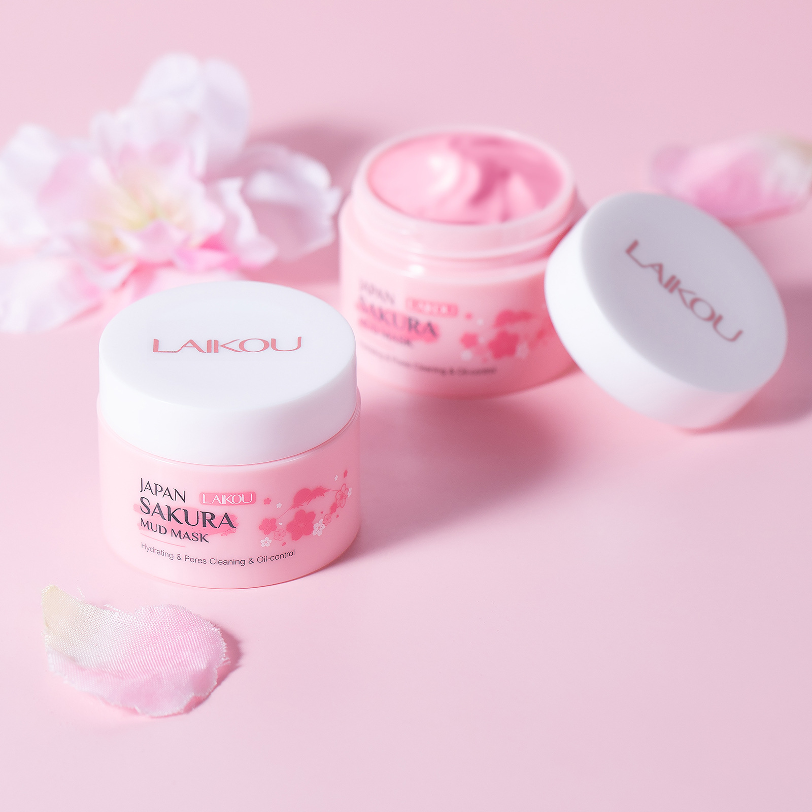 Cross-border new Laicome Sakura Cleansing Mask Mud 25g Hydrating facemask Skin Care product export mask full figure