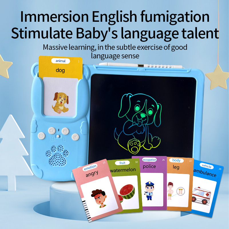 Cross-border children's LCD handwriting board, Amazon card drawing machine, card insertion, doodling and drawing board, educational all-in-one machine Specification drawing