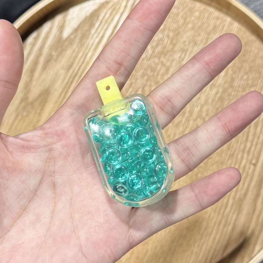 创意亚克力流沙瓶漂浮瓶钥匙扣挂件彩豆流沙摇摇乐外贸小礼品批发 详情图3