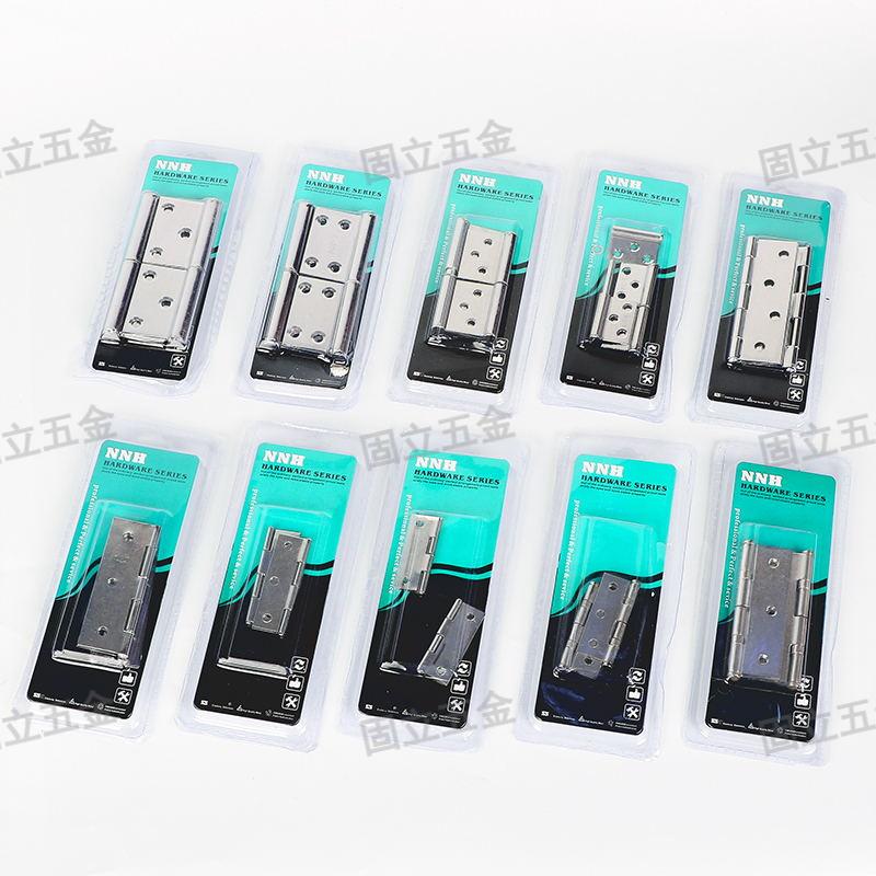 Stainless steel hinges are rust-proof and durable, essential for home decoration