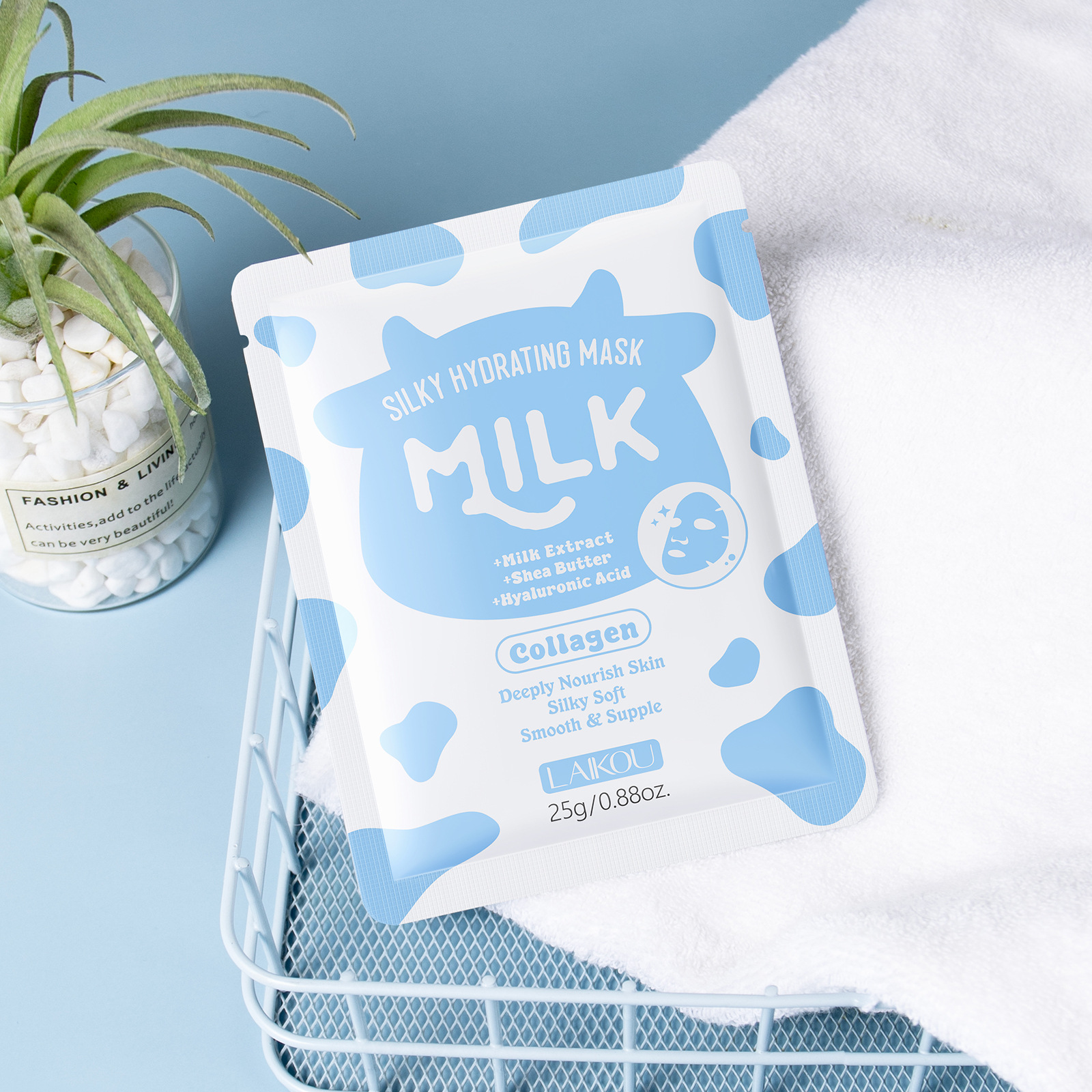 Cross-border Laicome Moisturizing Mask facemask mask sheet all-English export mask patch series skin care products in stock Specification drawing